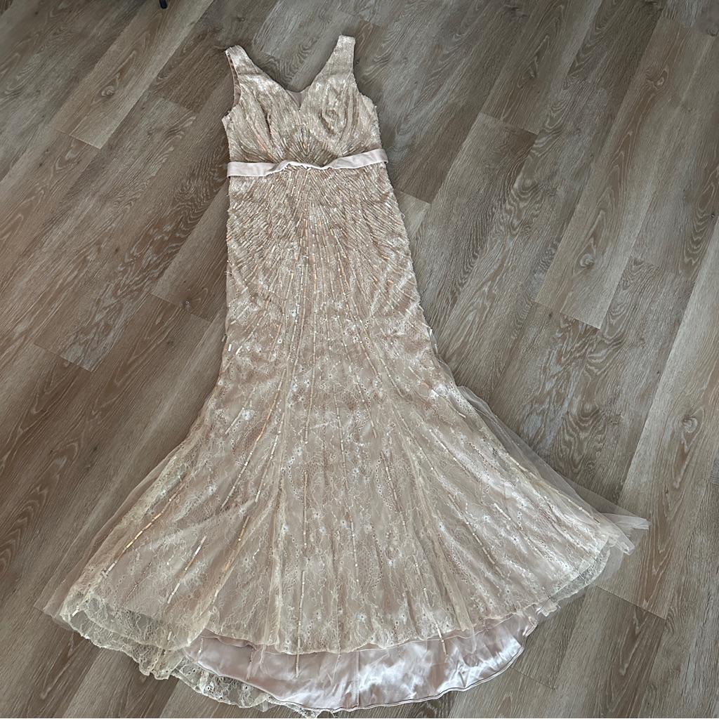 Jadore Elegant Cream Lace Dress